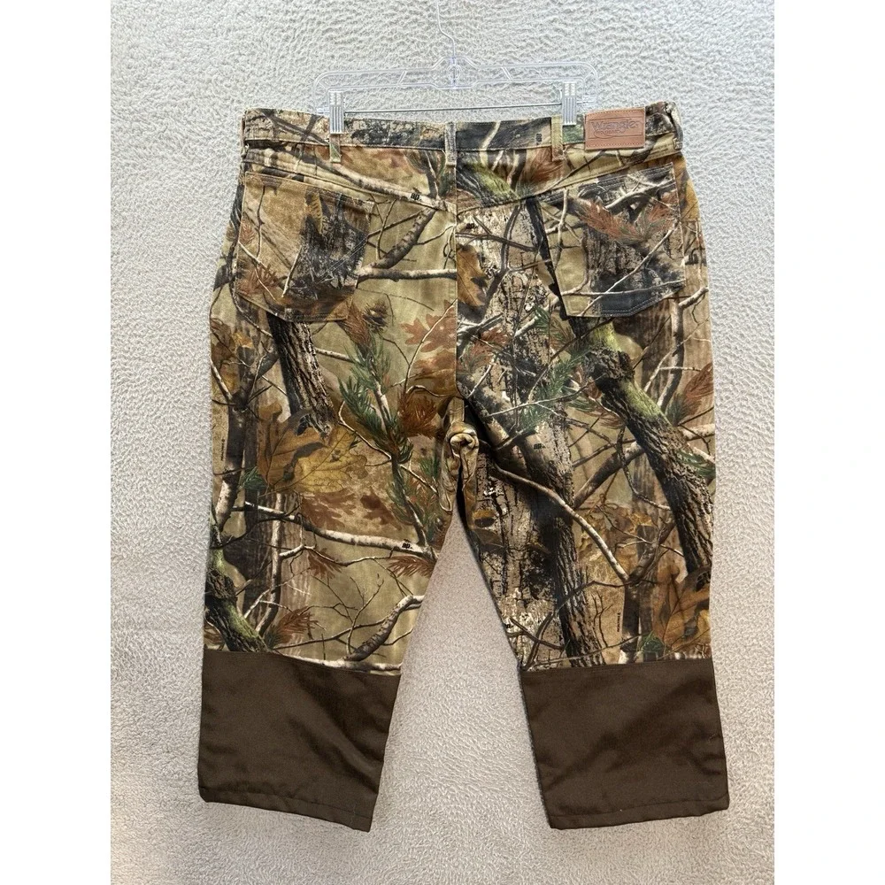 Wrangler Jeans Mens 44x25 Camouflage Pro Gear Brush Guard Realtree AP HD Camo *‎